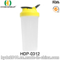 Bouteille de secousse de protéine en plastique sans BPA portable de 700 ml (HDP-0312)